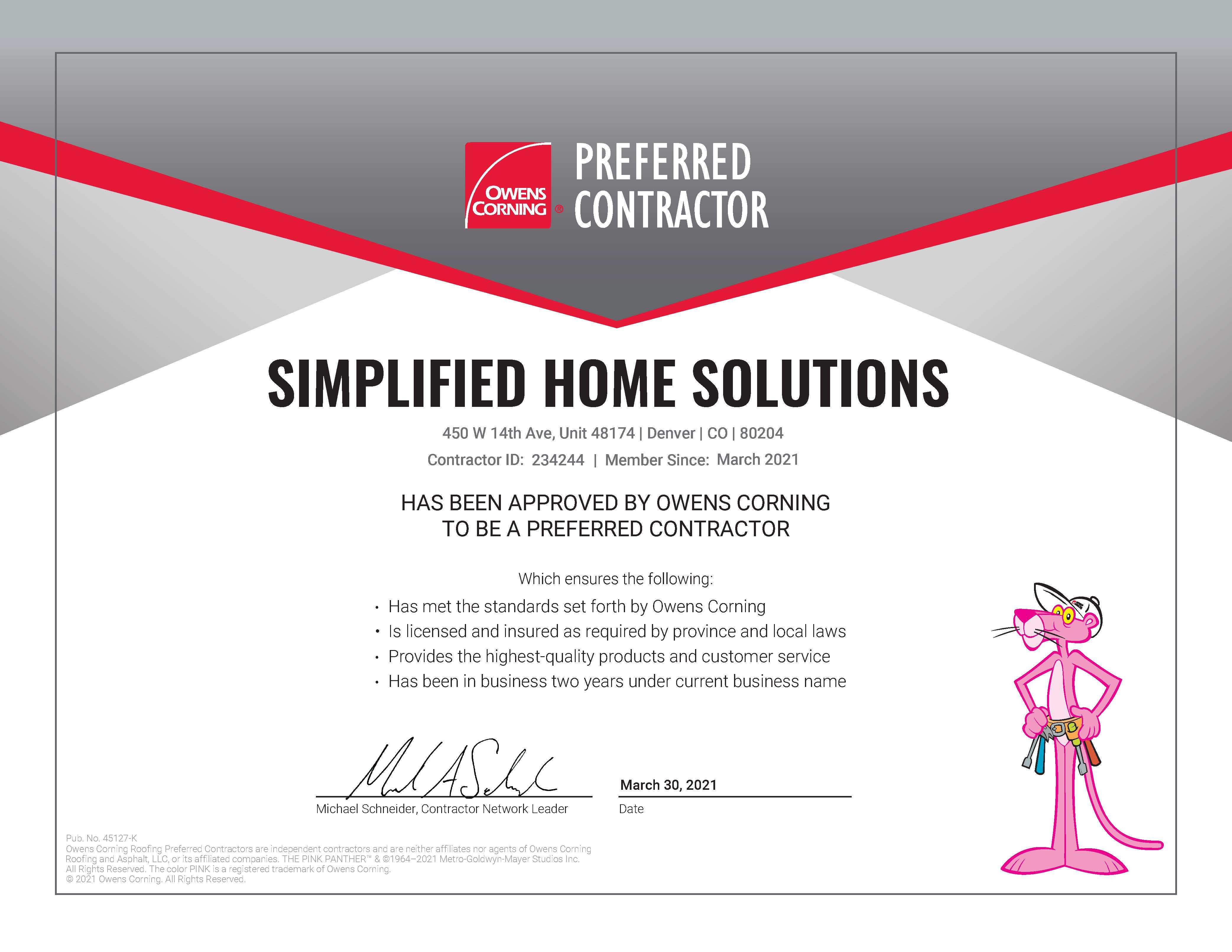 OC Preferred Contractor